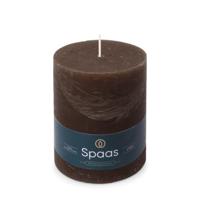 Kaars rustiek 100/130 mm donkerbruin Spaas - Spaas - thumbnail