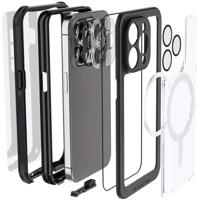 Ghostek Nautical Waterproof MagSafe Case + Belt Swivel Holster Apple iPhone 15 Pro Clear - thumbnail