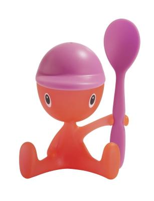 Alessi Cico Eierdop met zoutvaatje en lepel Alessi Cico Eierdop met zoutvaatje en lepel