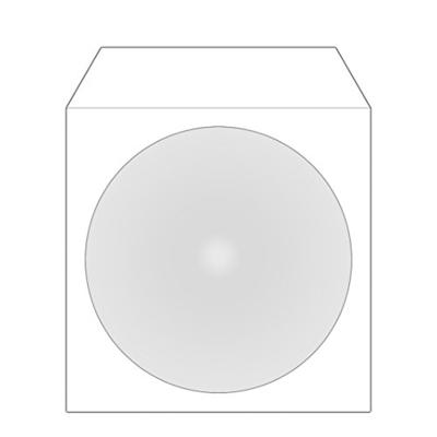 MediaRange BOX162 CD-doosje Opbergmap/sleeve 1 schijven Wit
