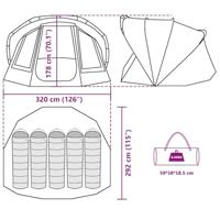Vistent 5-persoons waterdicht camouflage - thumbnail