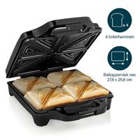 Princess Supreme XXL Tosti-apparaat Anti-aanbaklaag, Controlelampje Zwart - thumbnail