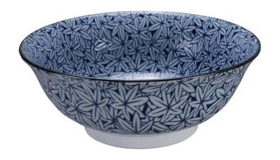 Blauw-witte keramische kom - Mixed Bowls - 1000ml - 21x8cm Blauw-witte keramische kom - Mixed Bowls - 1000ml - 21x8cm