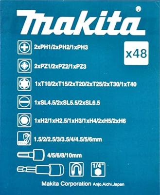Makita Accessoires B-36192 | boor-/schroefset | 48-Delig - B-36192