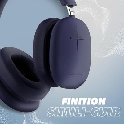 T'nB - Bounce ANC Midnight Blue, draadloze bluetooth-hoofdtelefoon, actieve ANC-ruisonderdrukking, looptijd 50 uur, meeslepend geluid, geïntegreerde microfoon, Bluetooth 5.3, 3,5 mm jackstekker