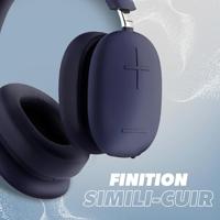 T'nB - Bounce ANC Midnight Blue, draadloze bluetooth-hoofdtelefoon, actieve ANC-ruisonderdrukking, looptijd 50 uur, meeslepend geluid, geïntegreerde microfoon, Bluetooth 5.3, 3,5 mm jackstekker - thumbnail
