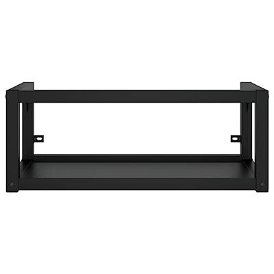 Wastafelframe wandgemonteerd 79x38x31 cm ijzer zwart Wastafelframe wandgemonteerd 79x38x31 cm ijzer zwart