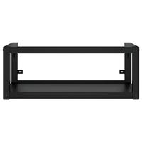Wastafelframe wandgemonteerd 79x38x31 cm ijzer zwart - thumbnail