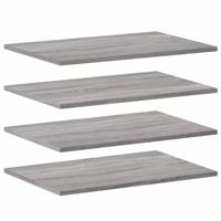 Wandschappen 4 st 60x40x1,5 cm bewerkt hout grijs sonoma eiken - thumbnail