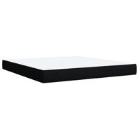 Boxspring met matras stof zwart 180x200 cm - thumbnail
