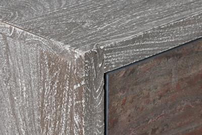 Dressoir Home ESPRIT Grijs Steen Mangohout 175 x 40 x 81 cm