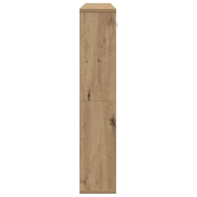 Spiegelkast met plank artisanaal eikenkleurig 91 x 15 x 76.5 cm