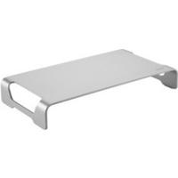 LogiLink Tabletop monitor riser, aluminum Monitorstandaard Hoogte: 6.3 cm (max) Zilver - thumbnail