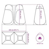 Privacytent pop-up waterdicht blauw - thumbnail