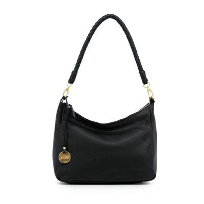 Leren schoudertas dames - zwart - MŌSZ Coco M