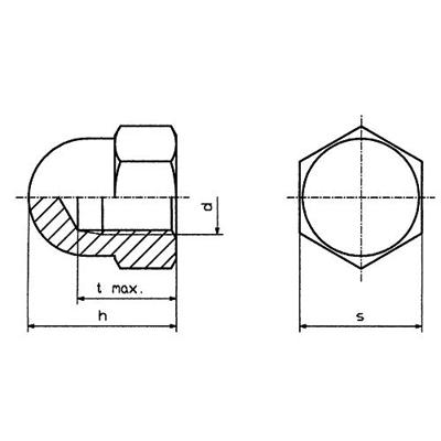 TOOLCRAFT M5 D1587-POLY 194792 Zeskant dopmoeren M5 Kunststof 10 stuk(s)