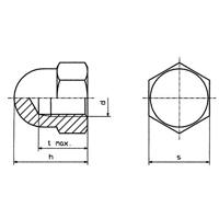 TOOLCRAFT M5 D1587-POLY 194792 Zeskant dopmoeren M5 Kunststof 10 stuk(s) - thumbnail