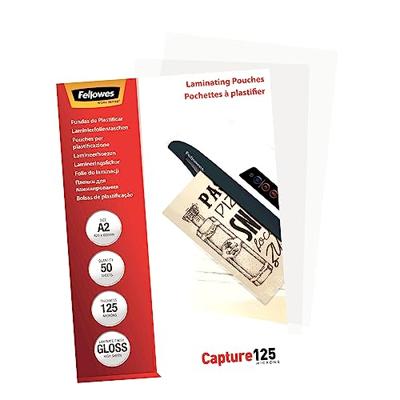 Fellowes lamineerhoes Capture125 ft A2, 250 micron (2 x 125 micron), pak van 50 stuks