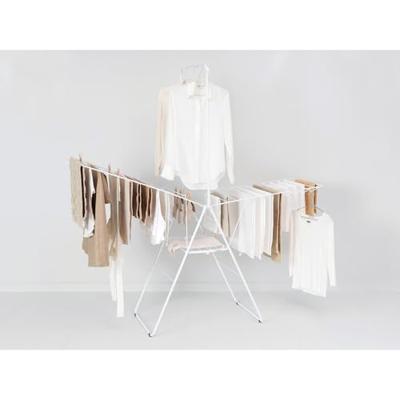 Brabantia hangon droogrek 25 meter met stang white - thumbnail