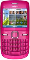 Nokia C3-00 Smartphone (6,1 cm (2,4 inch) display, Bluetooth, 2 megapixel camera, QWERTZ-toetsenbord) roze - thumbnail
