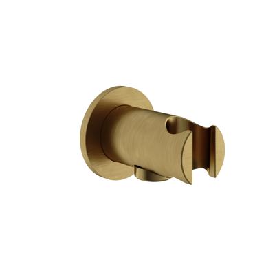 Hotbath Handdouchehouder Archie Met Doucheaansluiting Geborsteld Messing PVD Hotbath Handdouchehouder Archie Met Doucheaansluiting Geborsteld Messing PVD