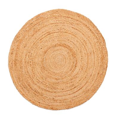 Rond vloerkleed PURE NATURE 150cm Jute handgeweven platgeweven - 44434