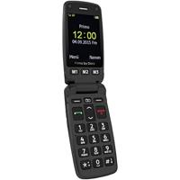 Primo by DORO 406 Senioren clamshell telefoon Met laadstation, SOS-knop Zwart - thumbnail
