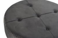 Voetensteun DKD Home Decor 80 x 80 x 38 cm Scandi Grijs Hout Fluweel Donker grijs Velvet - thumbnail