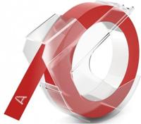 DYMO 3D Labeltape voor lettertang Vinyl Tapekleur: Rood Tekstkleur: Wit 9 mm 3 m - thumbnail