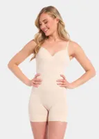 Magic corrigerende bodysuit lage rug - Low back soft bodysuit - Shapewear body met spaghetti bandjes - S - Huidkleur- Corrigerend ondergoed - S- - - thumbnail