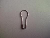 Veiligheidsspeld lampvormig 22mm vernick - thumbnail