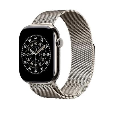 Apple Watch Band - Milanees bandje - 46 mm - Naturel - S/M