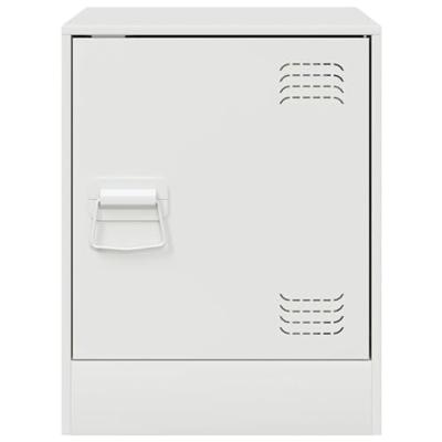 Nachtkastjes 2 st 34,5x39x44 cm staal wit