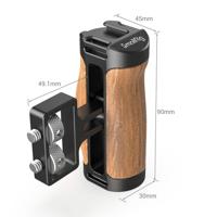 SmallRig 2913 Wooden Mini Side Handle (1/4”-20 Screws) - thumbnail