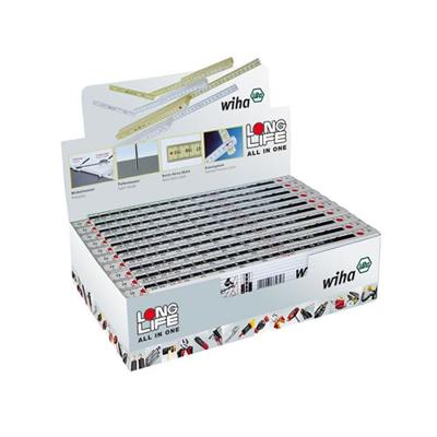 Duimstok longlife Wiha 410 2007 10 delen 2 meter in display 20 stuks 34495 Duimstok longlife Wiha 410 2007 10 delen 2 meter in display 20 stuks 34495