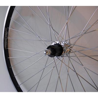 Achterwiel 28-15/8-13/8 622 cass 8V/9V vast alu Paralex zwart