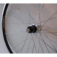 Achterwiel 28-15/8-13/8 622 cass 8V/9V vast alu Paralex zwart - thumbnail