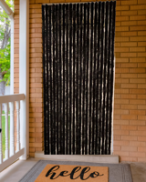 Vliegengordijn Kattenstaarten Zwart - 100cm x 230cm - thumbnail