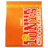 Chocolade Tony&apos;s Chocolonely tiny melk karamel zeezout zak 135g - thumbnail