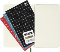 Moleskine 12 Monate Wochen Notizkalender 2026, Pocket/A6, 1 Wo = 1 Seite, rechts linierte Seite, Weicher Einband, Myrtengrün - thumbnail