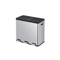 Pedaalemmer eko essential recycler 3x20liter rvs - thumbnail