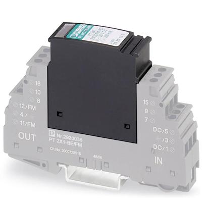 Phoenix Contact 2920146 PT 2X1-24AC/FM-ST Insteekbare overspanningsafleider Set van 10 stuks Overspanningsbeveiliging voor: Verdeelkast 10 kA 10 stuk(s) Phoenix Contact 2920146 PT 2X1-24AC/FM-ST Insteekbare overspanningsafleider Set van 10 stuks Overspanningsbeveiliging voor: Verdeelkast 10 kA 10 stuk(s)