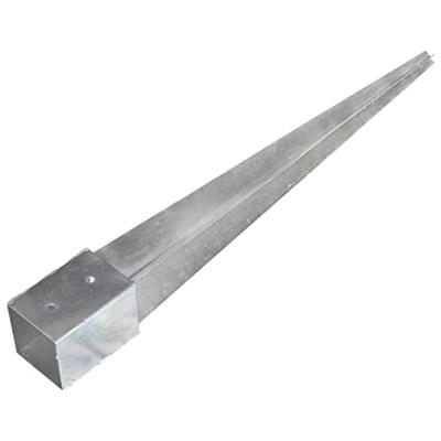 VidaXL Grondpinnen 6 st 10x10x91 cm gegalvaniseerd staal zilverkleurig