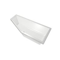 Ruimtebesparend bad Xenz Society compact | Rechts | 170x75 cm | Incl.Badafvoer | Met overloop | Acryl | Glans wit - thumbnail