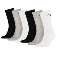 Puma Sportsokken Zwart Grijs Wit 6-pack-39/42 - thumbnail
