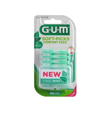 GUM Soft-Picks comfort flex mint medium 40 Stuks