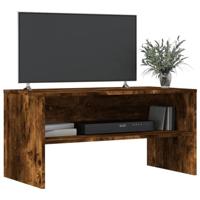 Tv-meubel 80x40x40 cm bewerkt hout gerookt eikenkleurig - thumbnail