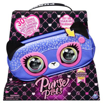 Purse Pets Metallic Mood interactieve tas Belt Bag Cheetah