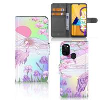 Samsung Galaxy M21 | M30s | Telefoonhoesje | Met pasjeshouder | Bird - thumbnail