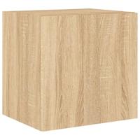 Tv-wandmeubel met LED-verlichting 40,5x35x40 cm sonoma eiken - thumbnail